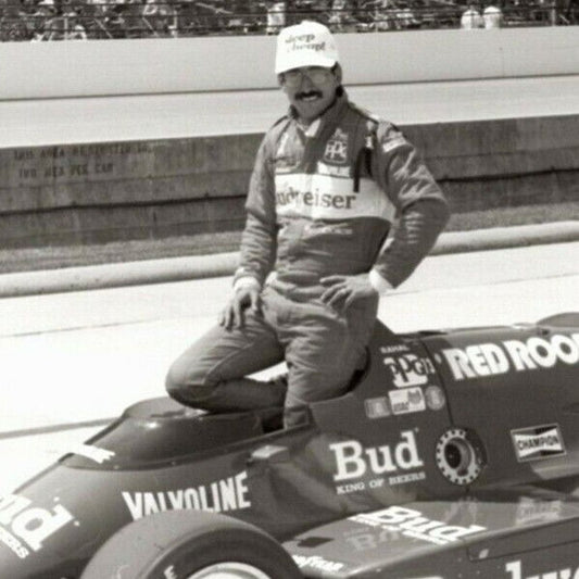 Bobby Rahal Indy 500 Winner 1986 8 x 10 Glossy B&W Photograph VGC