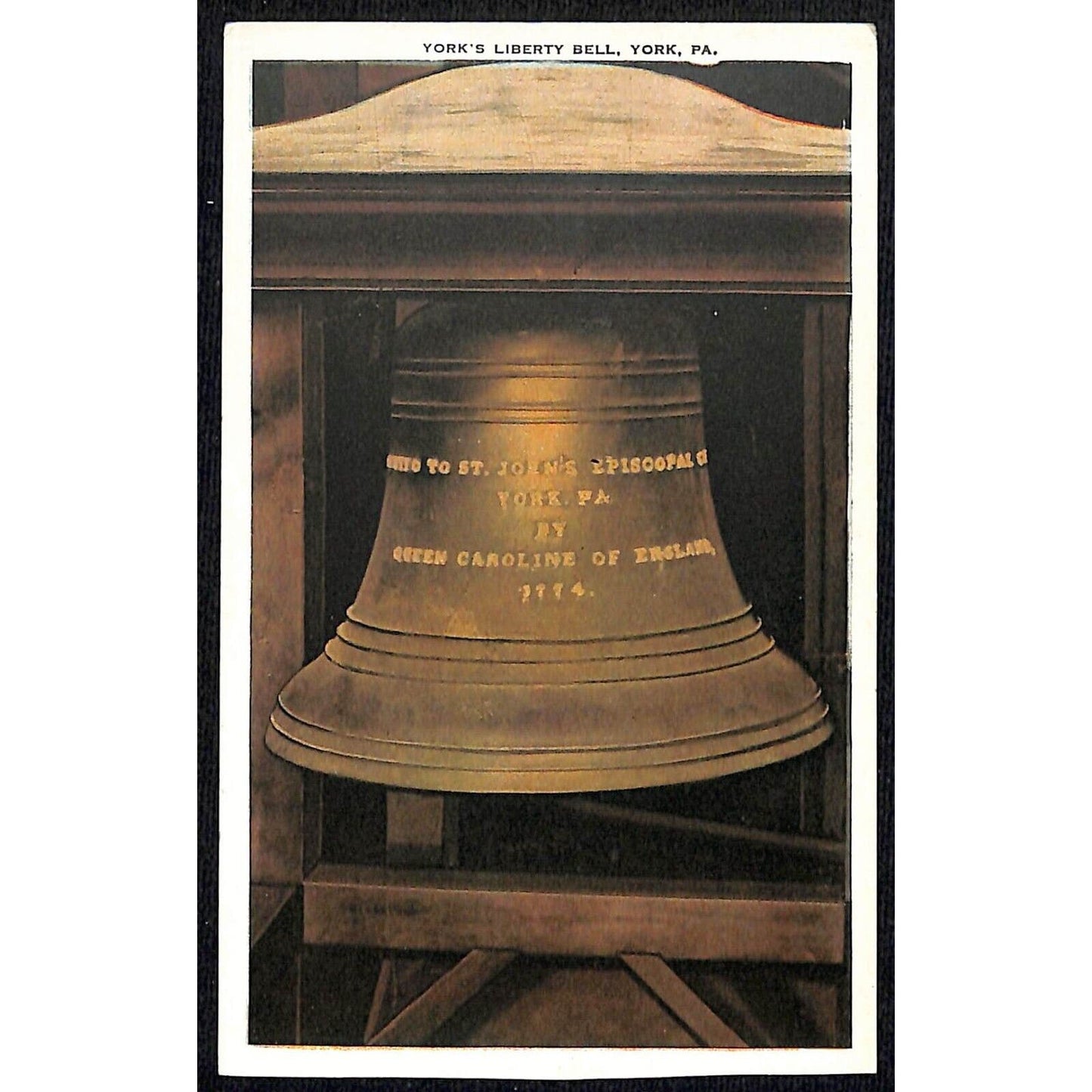 York, PA Postcard - York's Liberty Bell c1920's-30's NP VGC