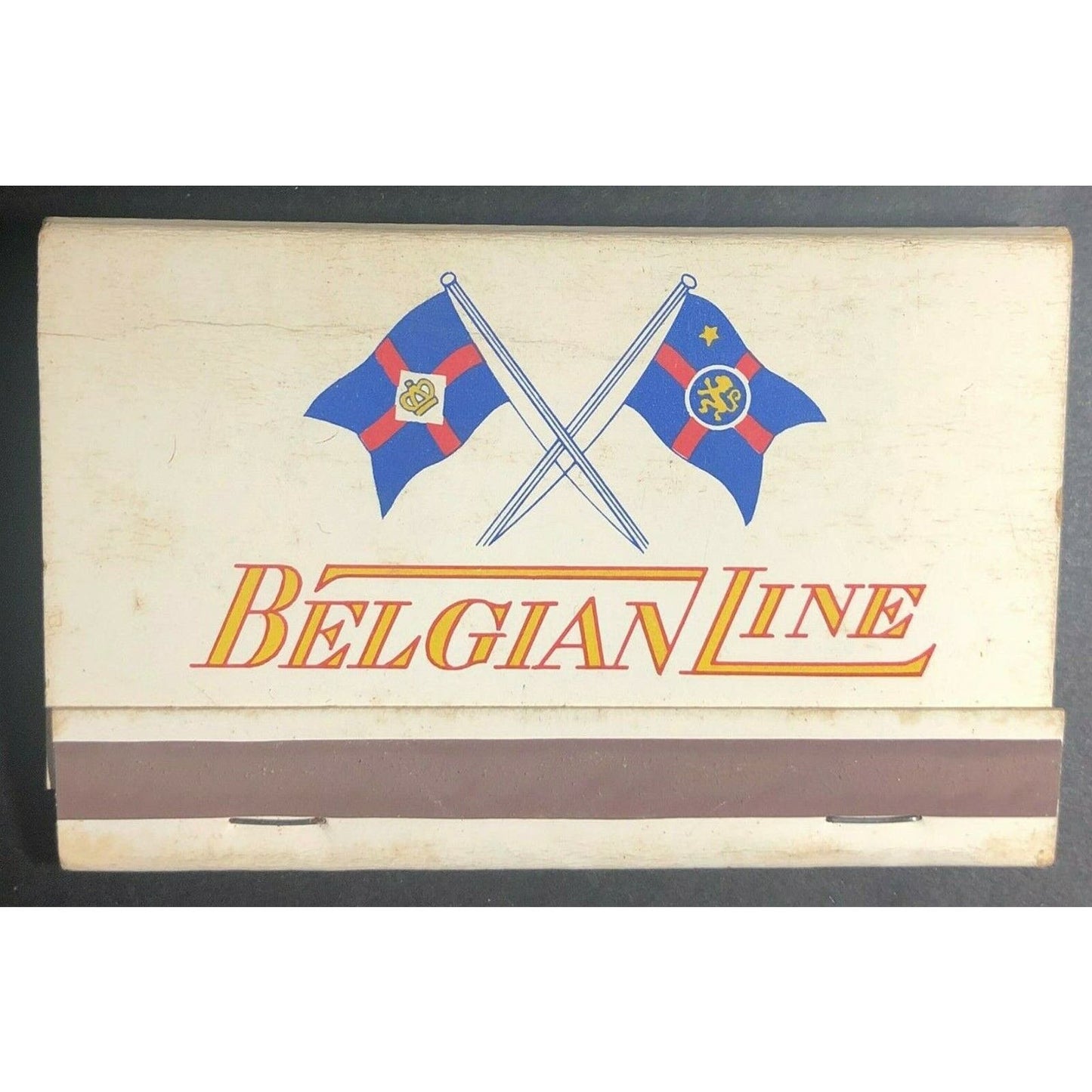Scarce Early 60's Full Matchbook "Belgian Line" w/ Pier 36 Mention