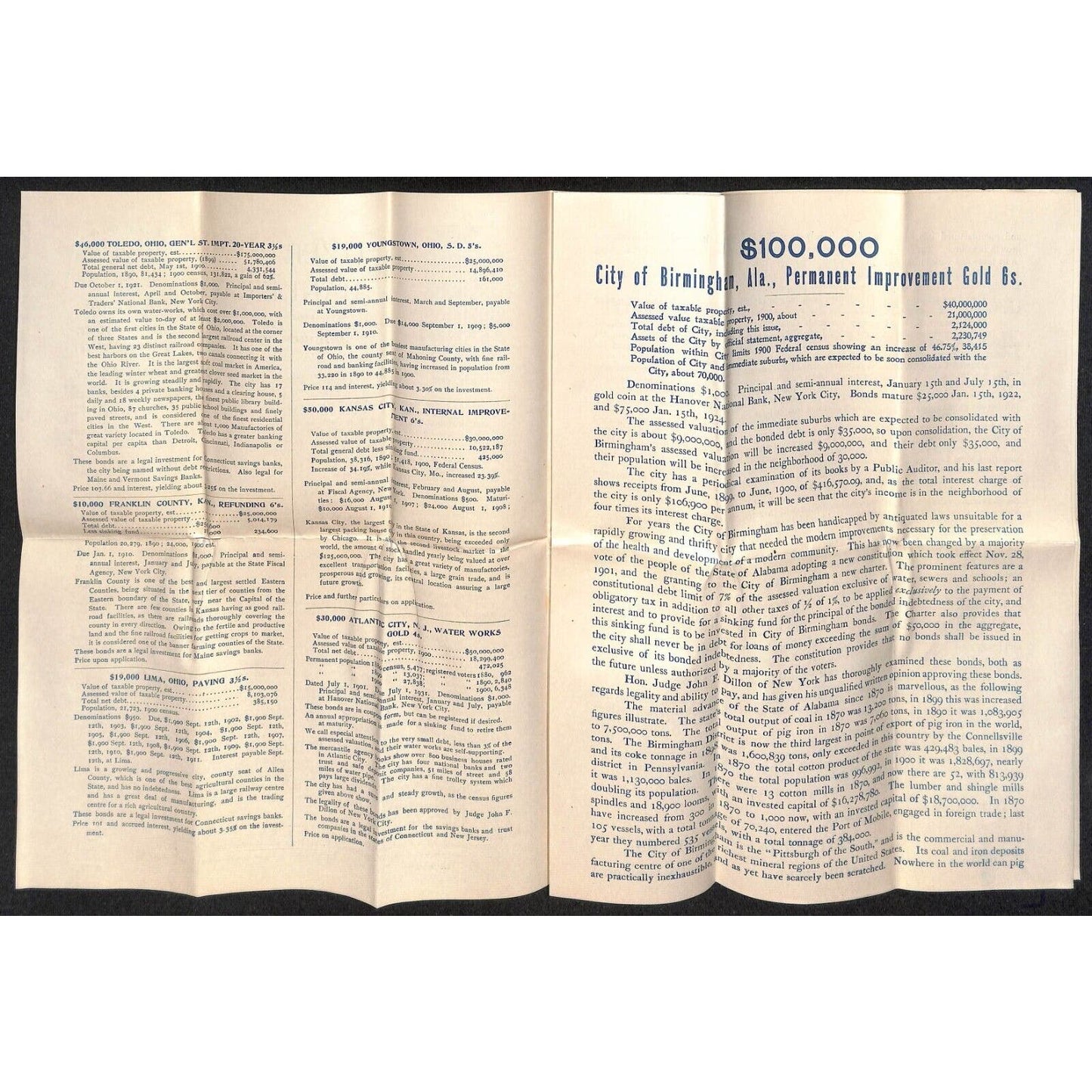 Newburgh ME Amos W. Knowlton* 1902 Spitzer & Co. NYC Bonds Incl. Railroad 8pp*