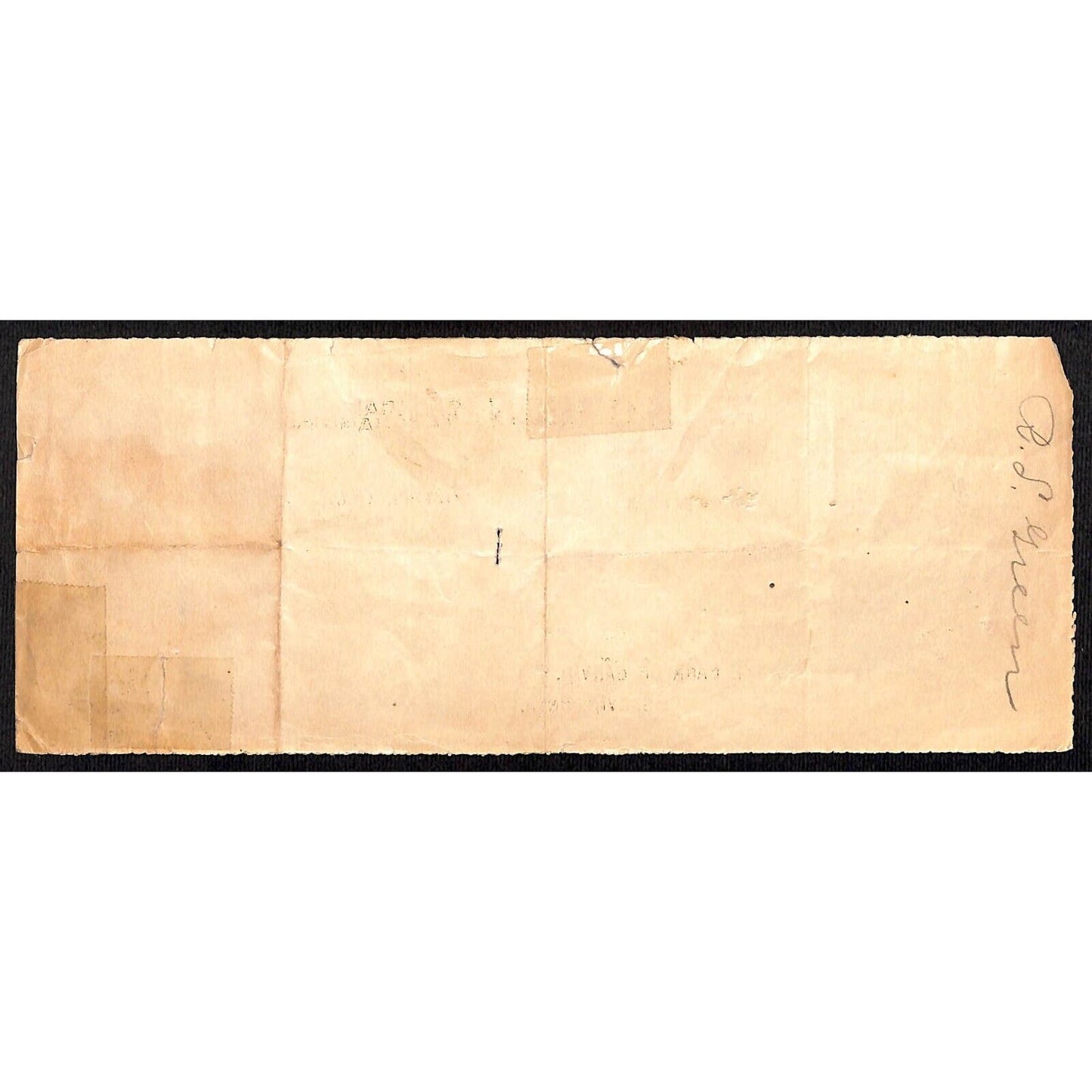 Garvin, OK 1910 R. L. Green General Merchandise Bank Check - Vignette Scarce