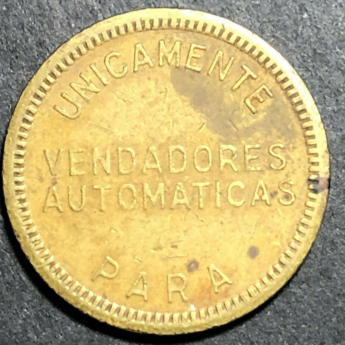 21mm Coca Cola M.R. Ficha Para Unicamente Vendadores Automaticas Brass Token