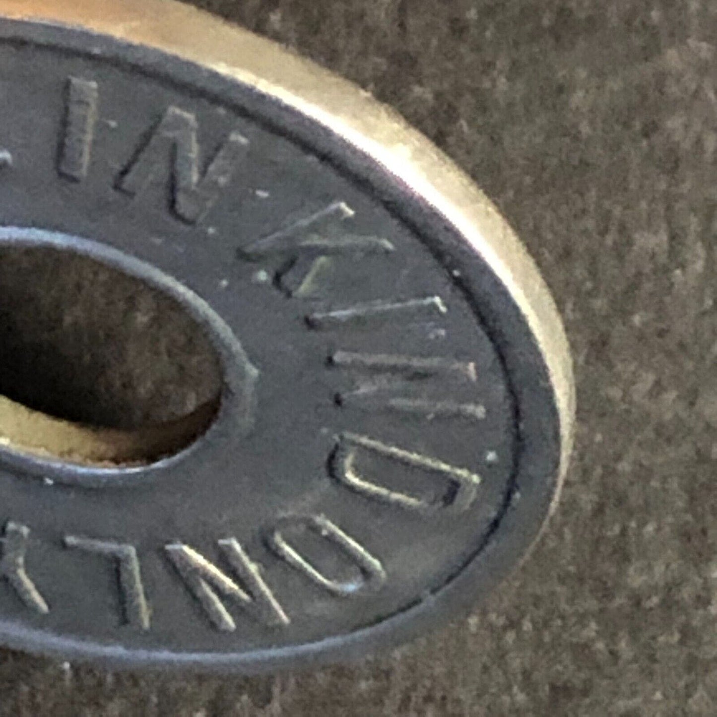 "Value in Kind Only" London 3d PE (Phono. Equip) WM Trade Token 20mm Scarce