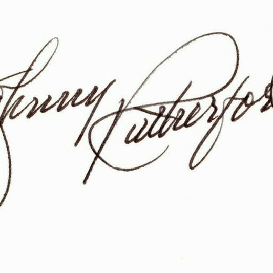 Indy 500 Johnny Rutherford's Autograph on 3" x 5" Index Card