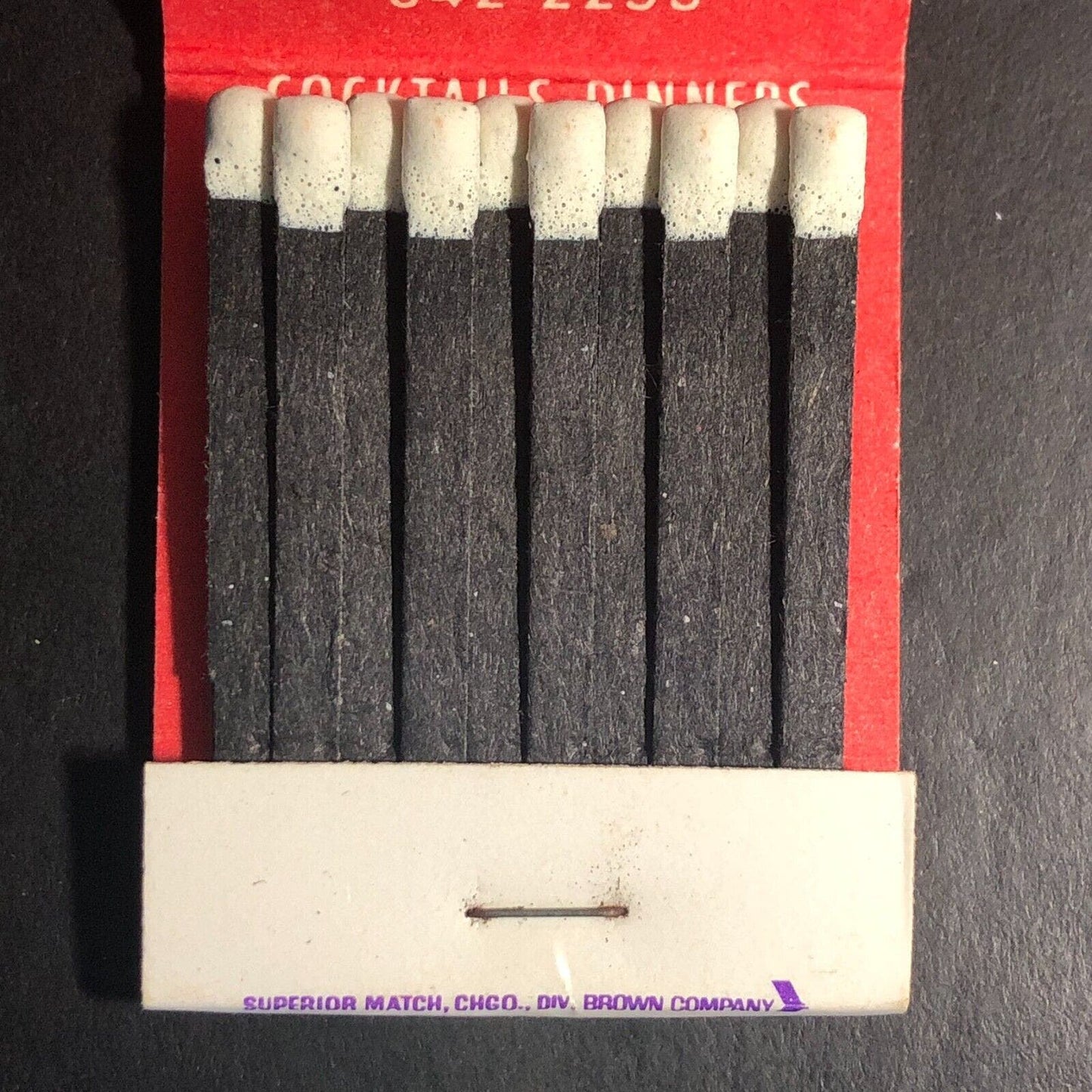 David's Restaurant Chicago Full Matchbook c1974-84 w/ Court Jester Scarce