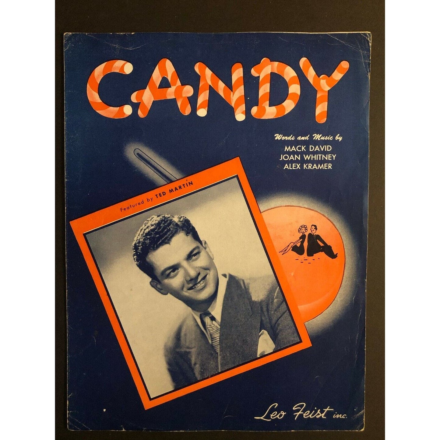 Vintage 1940's Sheet Music "Candy" Mack David, Joan Whitney & Alex Kramer