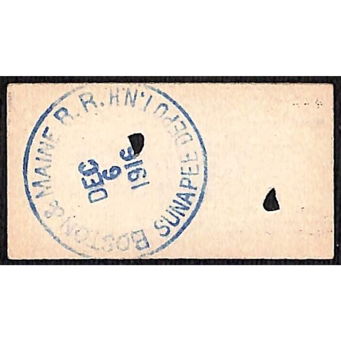 Boston & Maine Railroad Ticket 1916 Claremont / Sunapee Depot, NH #1793