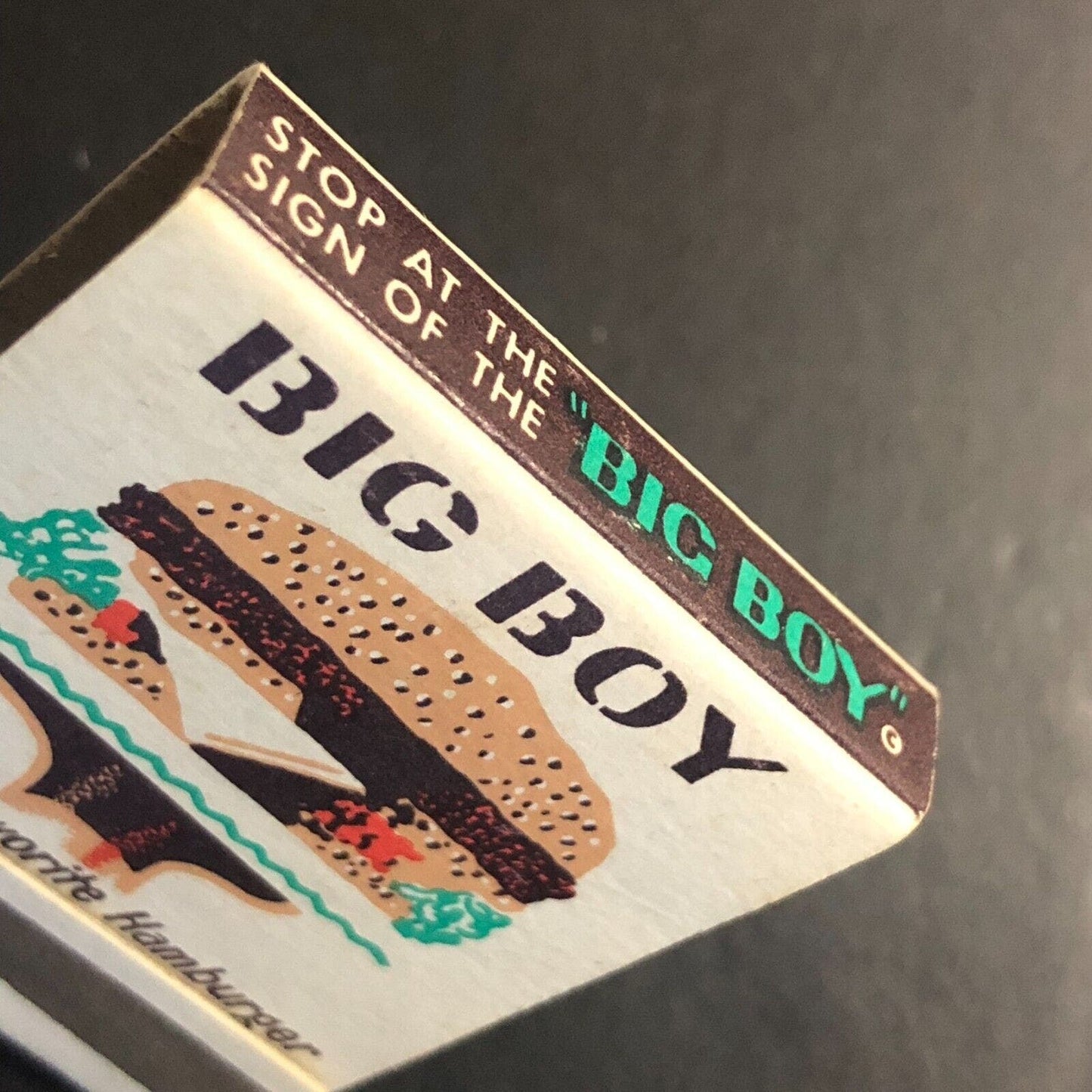 Big Boy Hamburger Restaurants Coast to Coast Full Matchbook c1956-68 Scarce VGC