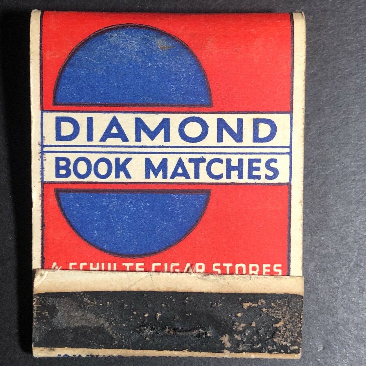 Scarce 1930's-40's Full Matchbook Diamond Matches "A. Schulte Cigar Stores"