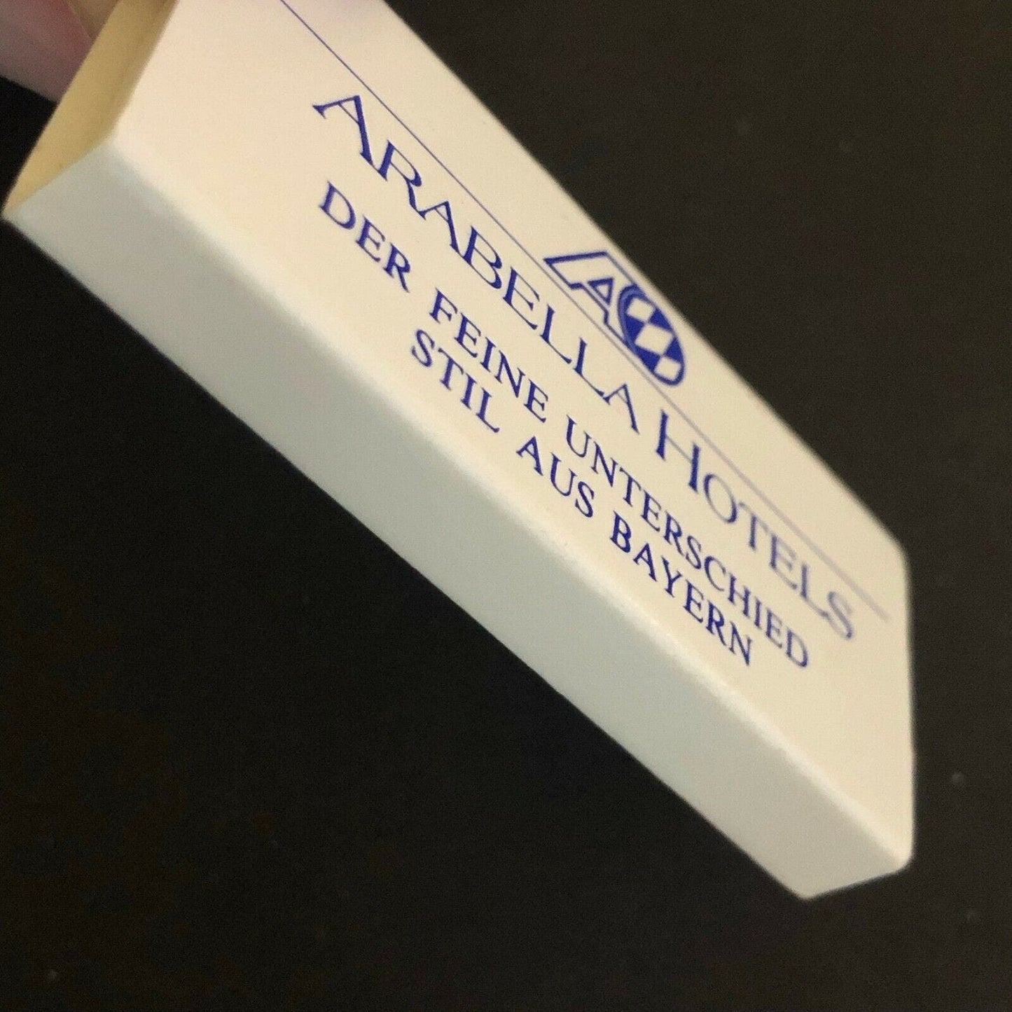c1970's-80's Wooden Matchbox Matchbook "Arabella Hotels" Deutschland
