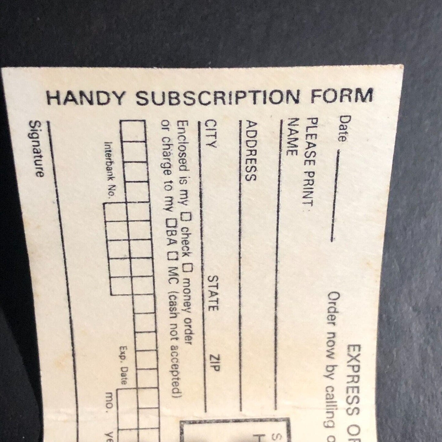 Hustler / Chic Full Matchbook c1977-84 w/ Mail-in Offer - Scarce