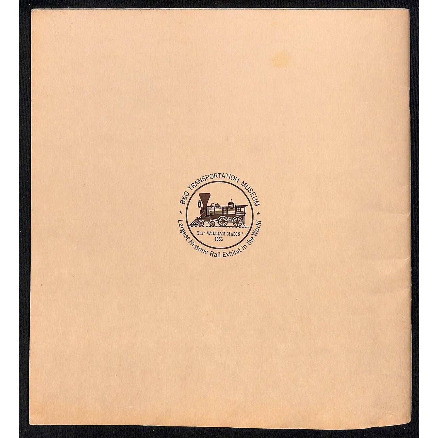 1970 B&O Baltimore & Ohio Transportation Museum Soft Cover Booklet 32pp