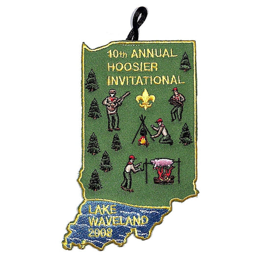 BSA Patch 10th Annual Hoosier Invitational Lake Waveland 2008 - Gold