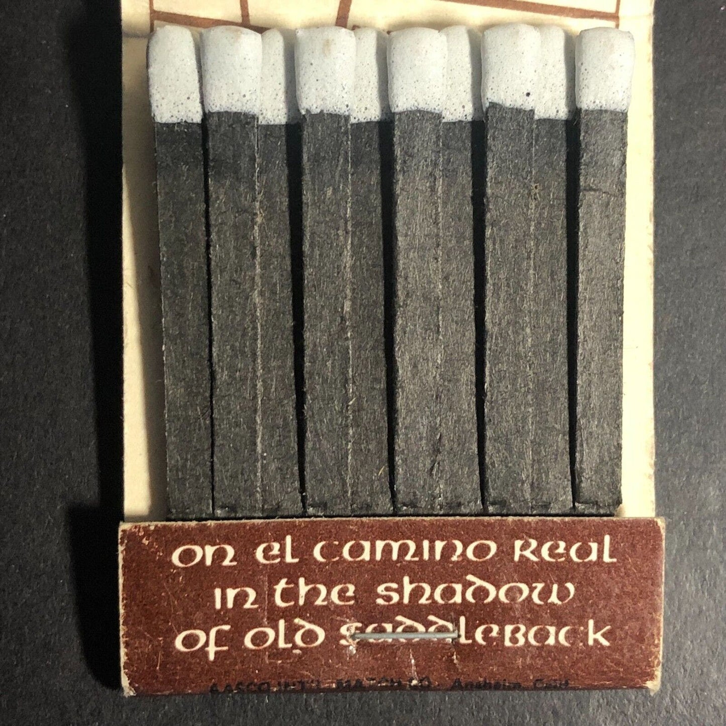Saddleback Inn Santa Ana - Norwalk CA Full Matchbook c1975-85