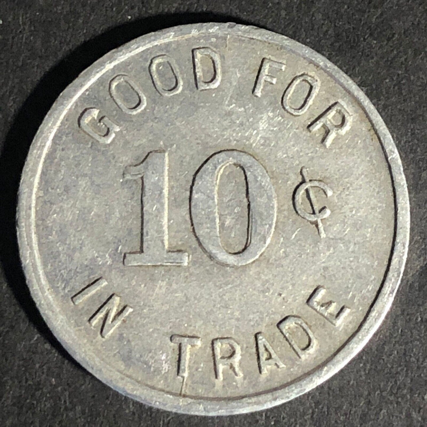 Geneseo Merc. Co. Kansas G/F 10c In Trade Aluminum Token - 24.18mm