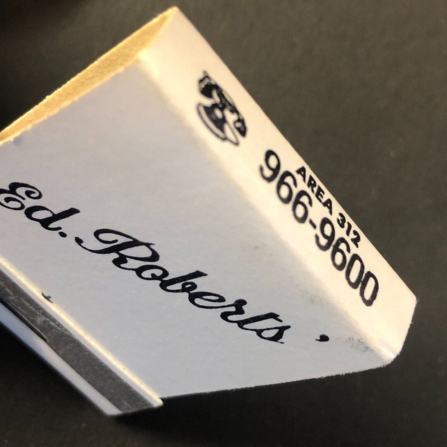 Ed Roberts (Colonial Restaurant) Morton Grove Vintage Full Matchbook c1960's-73