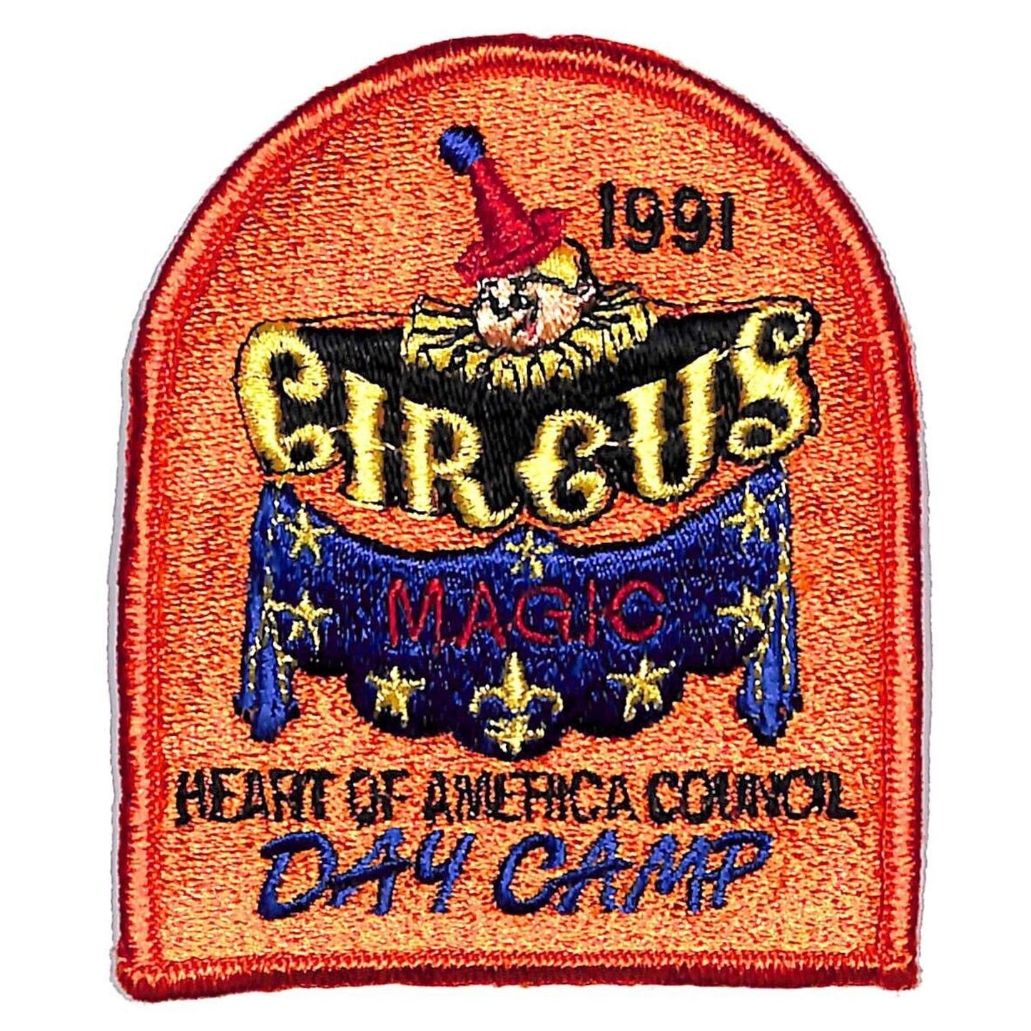 BSA Patch "Heart of America Council" 1991 Circus Day Camp Magic VGC