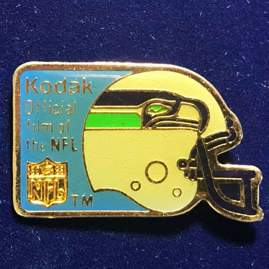 1989 Kodak Lapel Hat Pin - Official Film of The NFL Team Helmet Seahawks