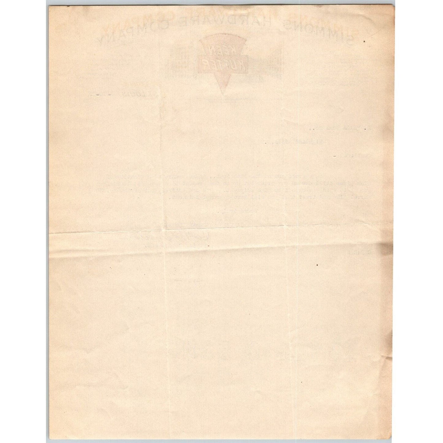 Keen Kutter Simmons Hardware Co St. Louis 1909 Letterhead Henry Hall Rods