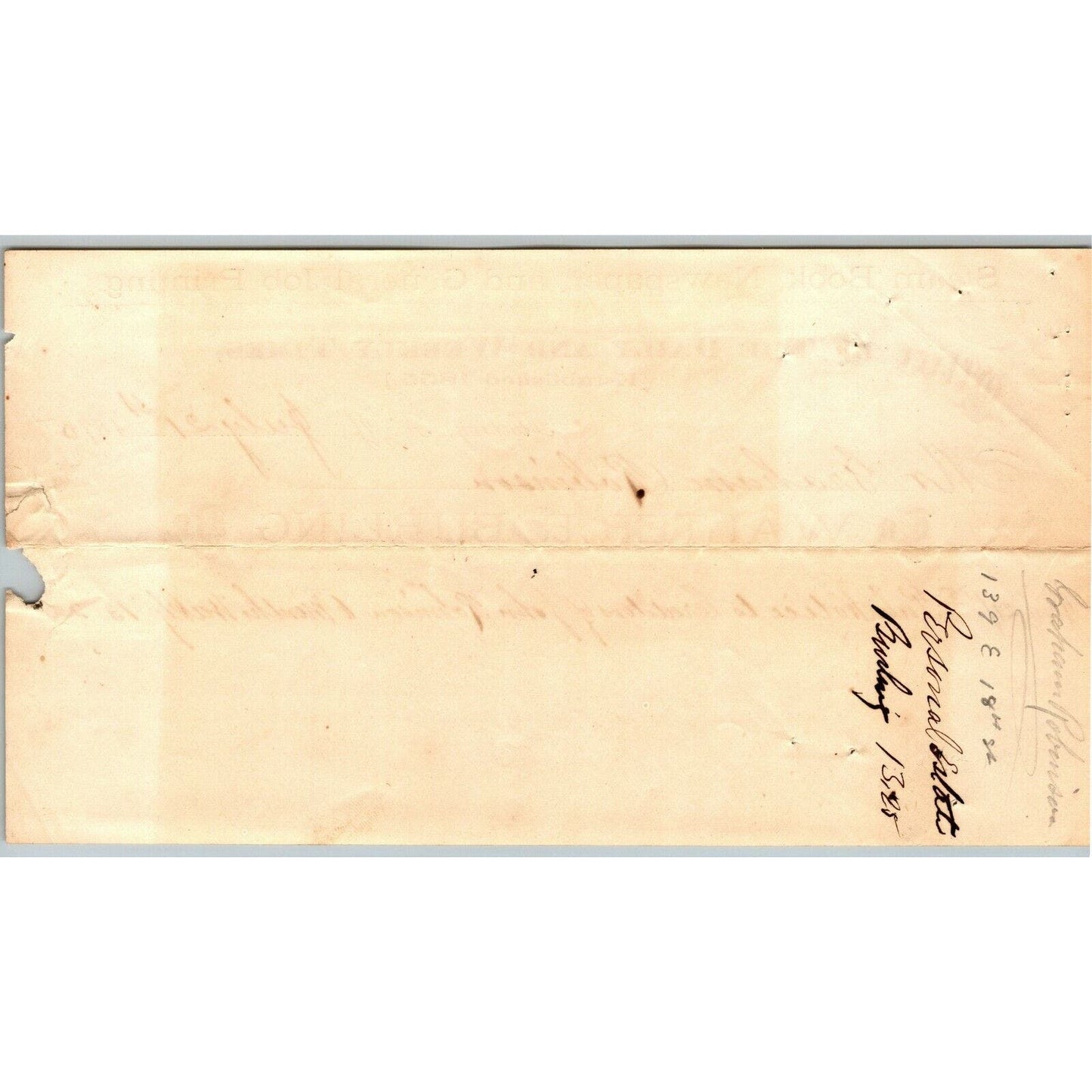 Flushing, NY c1876 Letterhead Walter R. Burling Steam Book Newspaper Printing