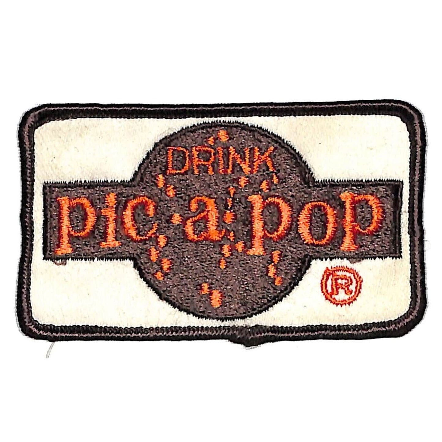 Pic A Pop Canadian Embroidered Soda Patch c1971-75 VGC Scarce