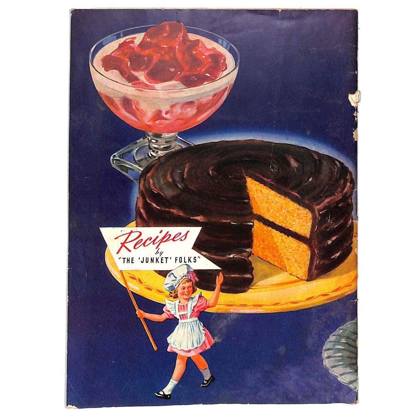 "The 'Junket' Folks" "121 Tested Recipes" Desserts Ice Cream Booklet 31pp 1940