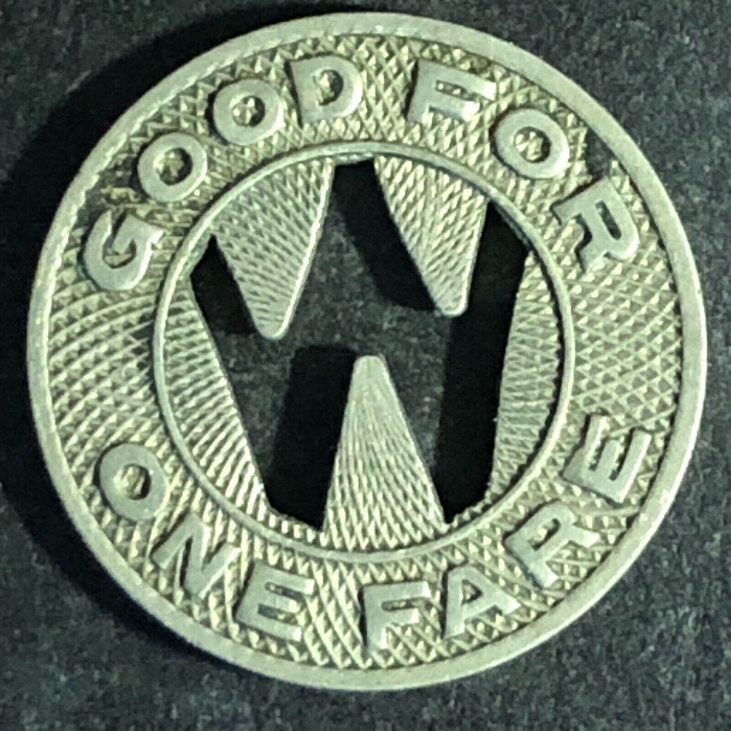 Wisconsin Power & Light Co. WM G/F One Fare Transit Token 16mm