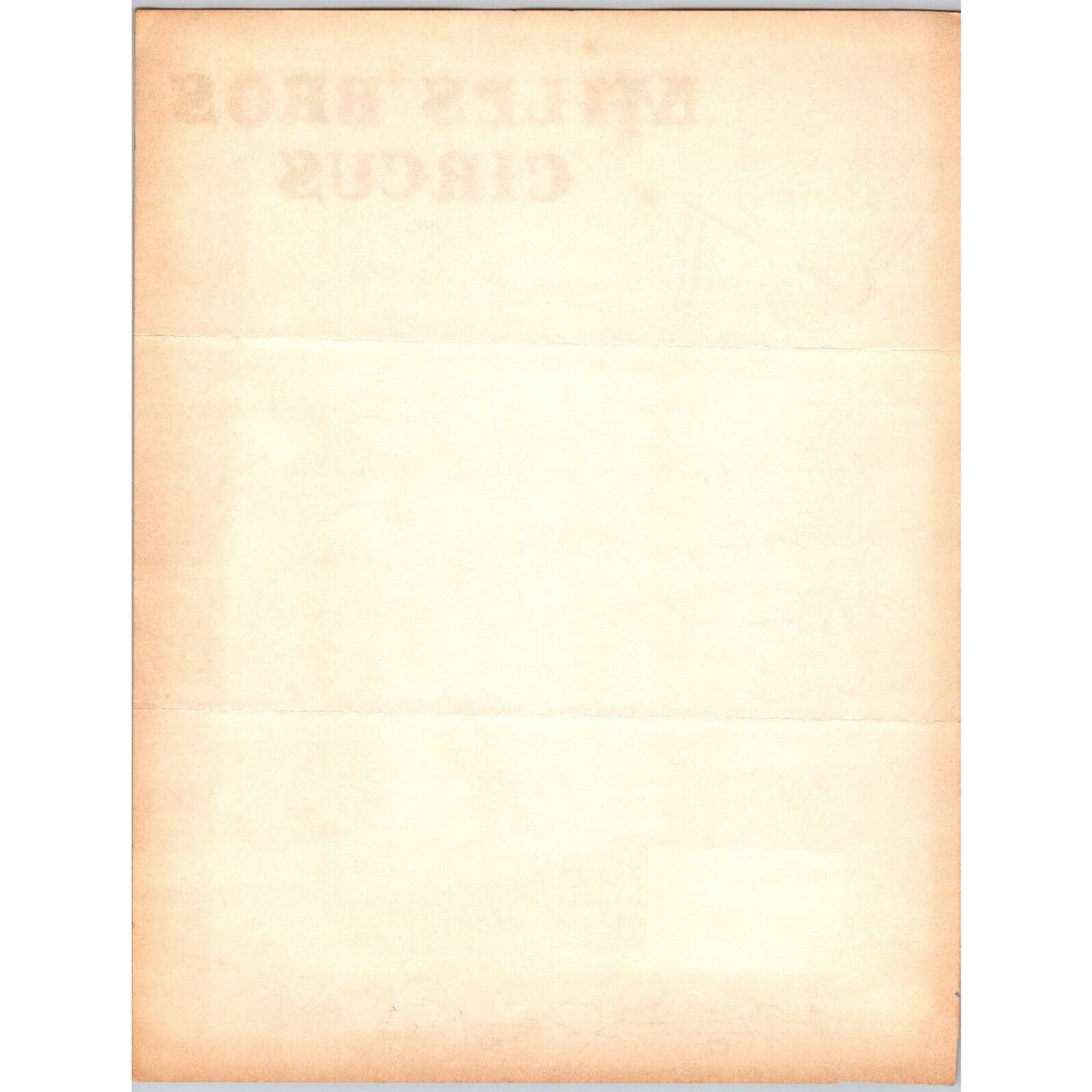 Miller Bros. / Rupp's Circus Letterhead Elephant 1964 Scarce