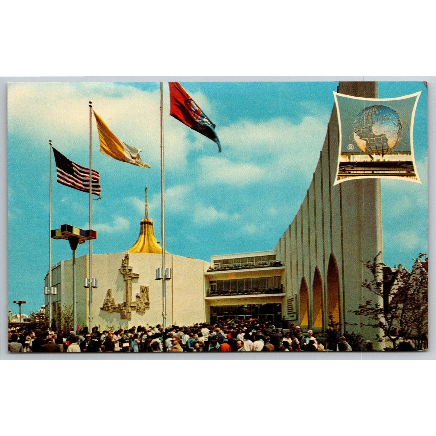 Vintage 1964-65 World's Fair Postcard - The Vatican Pavilion