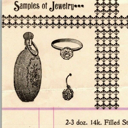 1897 Letterhead Persian Manufacturing Co. Jewelry Chicago - Ephraim Baker*