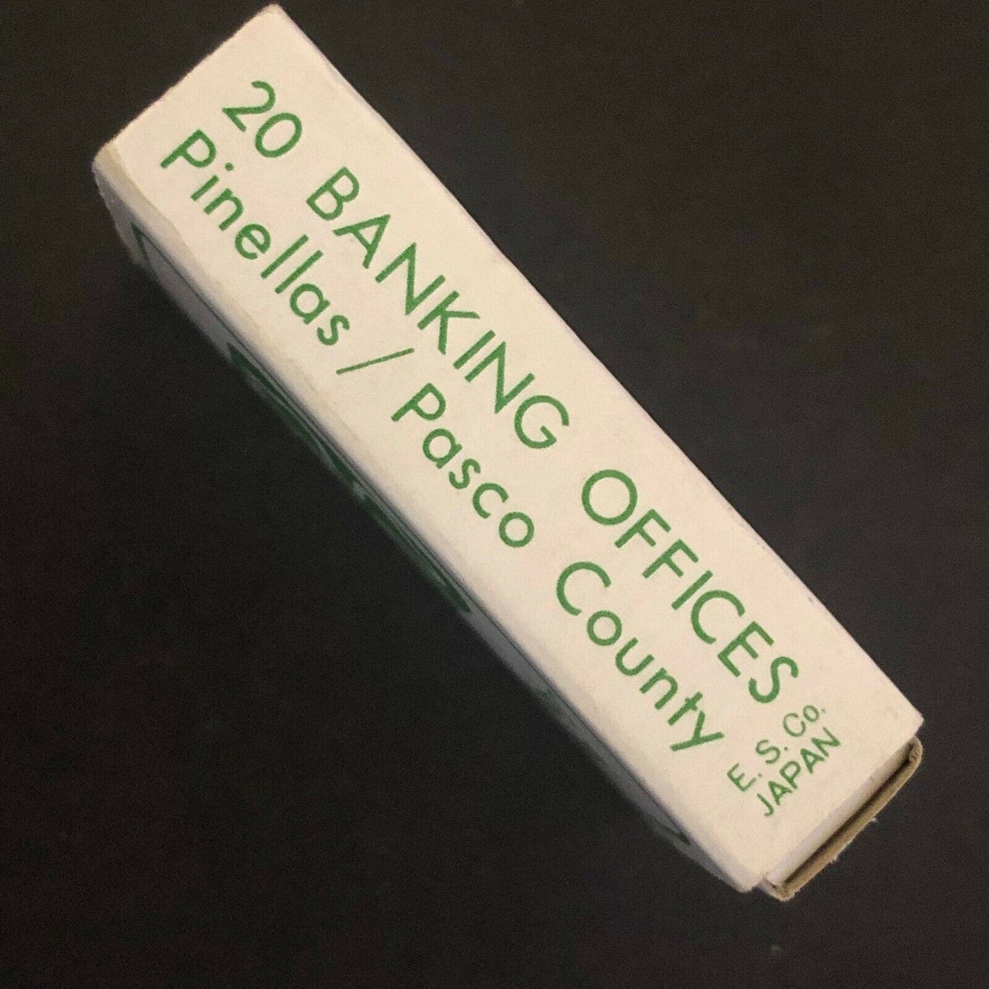 c1980's-90's Wooden Matchbox Matchbook - Community Banks Pinellas Pasco County