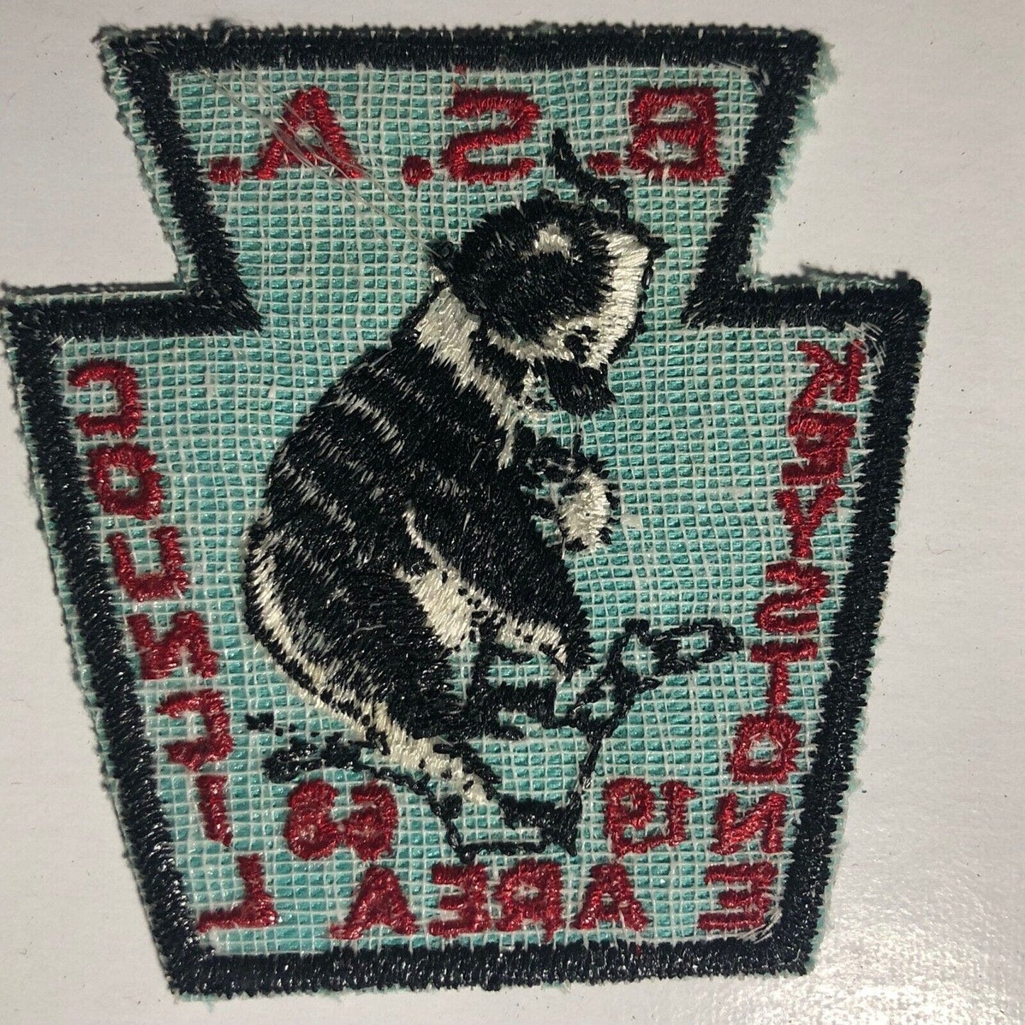 BSA Keystone Area Council 1968 Vintage Embroidered Patch Black Bear