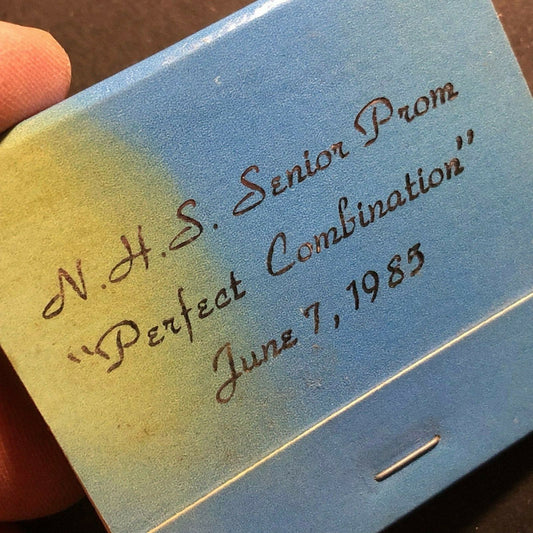 1985 Vintage Full Matchbook N.H.S. (New Haven?) Senior Prom Perfect Combination