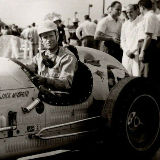 Indy 500 RPPC Postcard "1953 Jack McGrath" Official Race Photo Unposted VGC