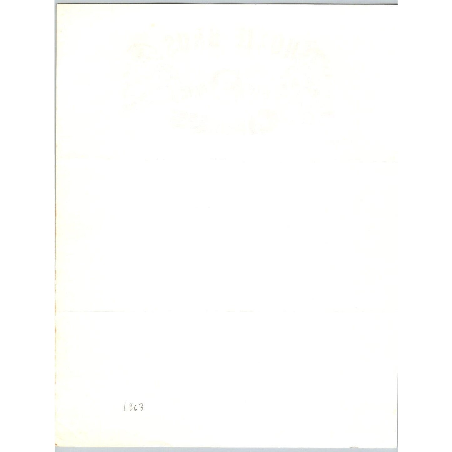 Hoxie Bros Big 3 Ring Circus Letterhead c1963 Elephant Clown Scarce