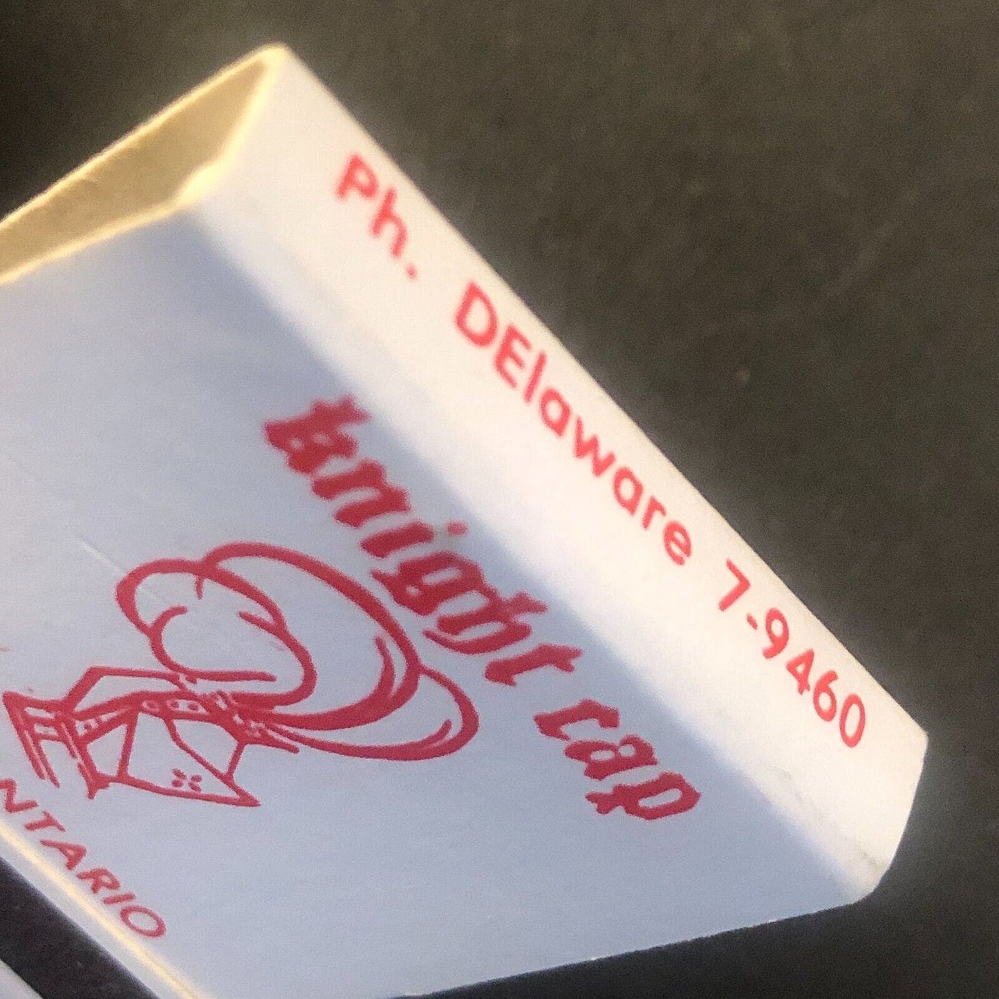 Knight Cap Bar Restaurant Chicago Vintage Full Matchbook c1960's-73