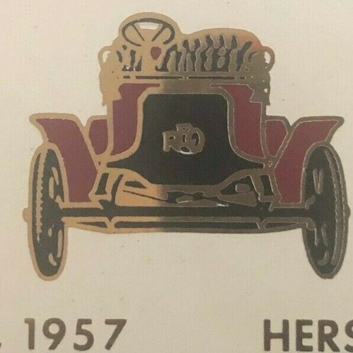 1957 Brass AACA Annual Fall Meet Antique Car Auto Show Dash Plaque Hershey, PA