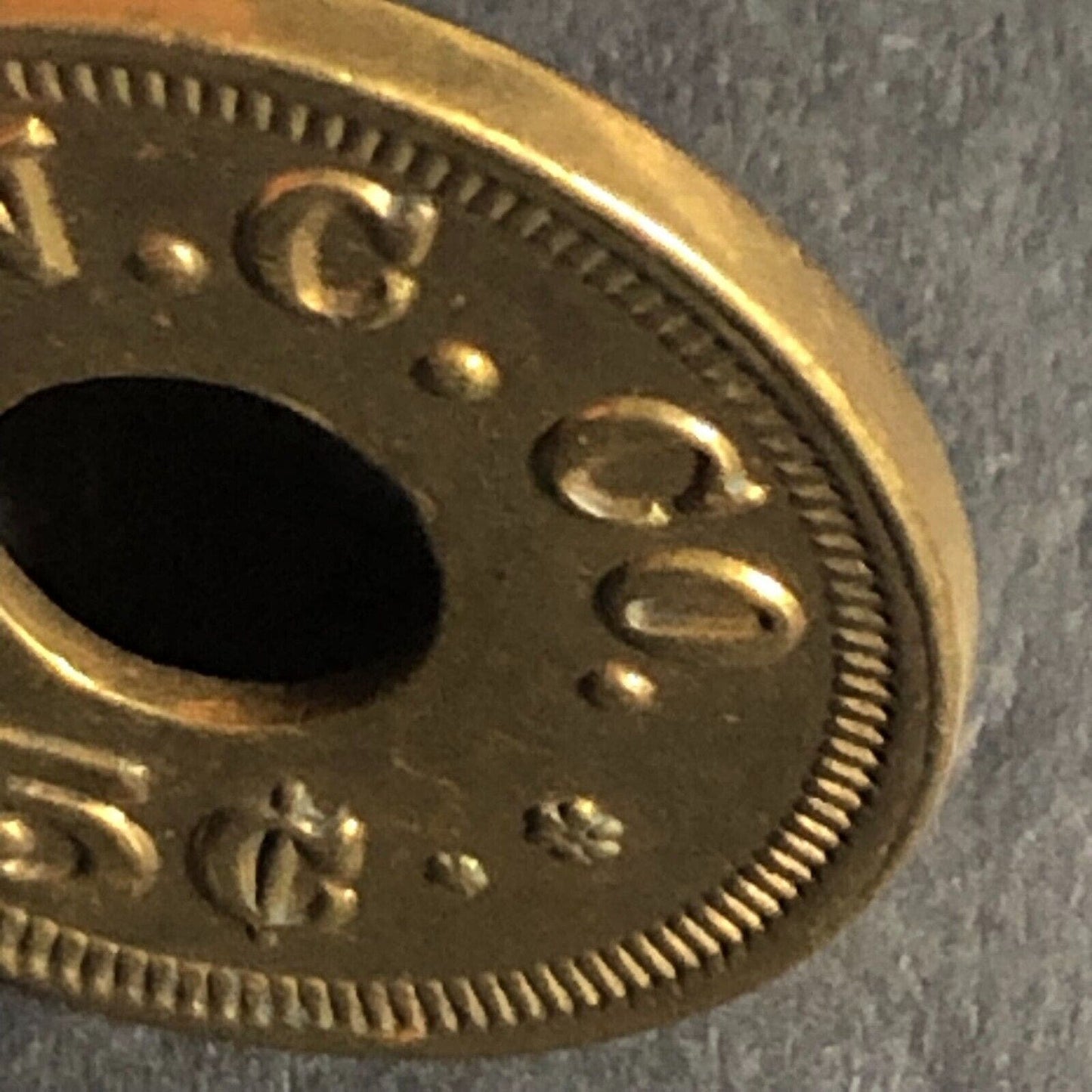 N.W.C. Co. (Seattle - Northwestern Candy Co.) - Brass 5c Trade Token 21mm