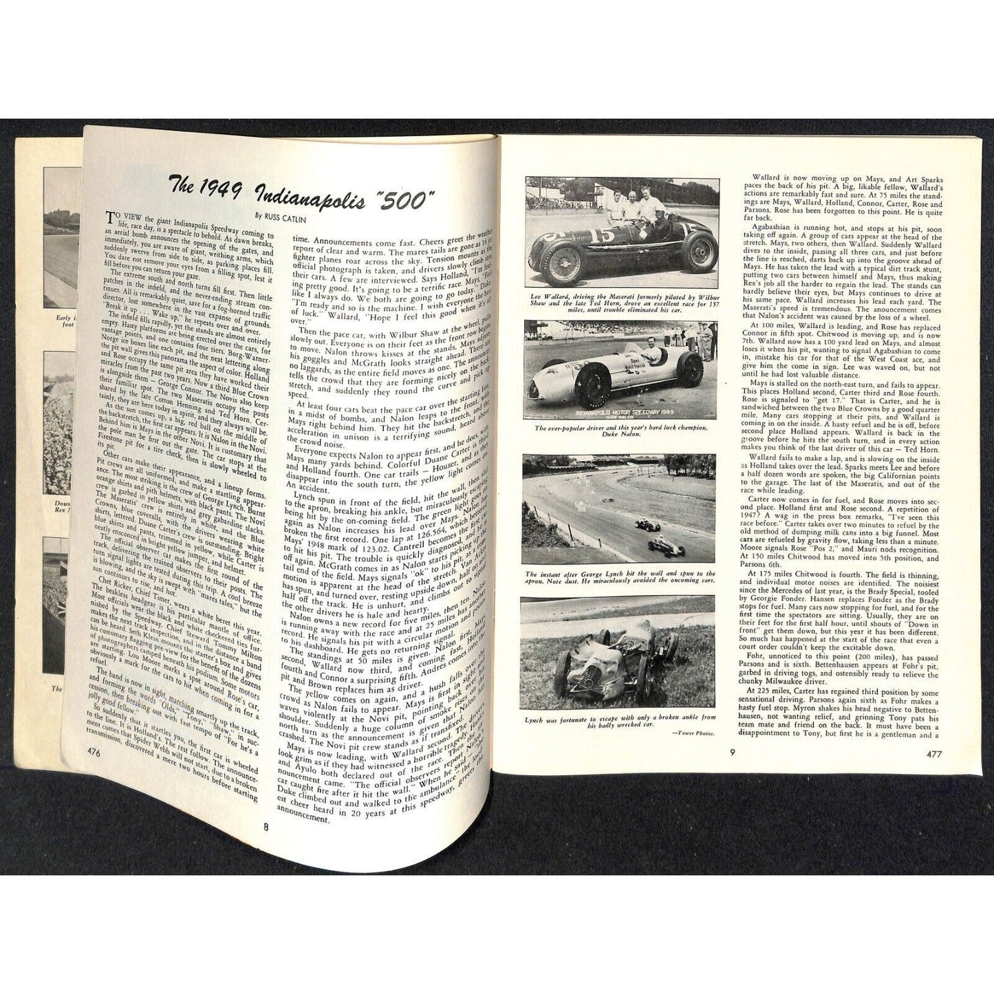 1949 Indy 500 Floyd Clymer's Indianapolis 500 Mile Yearbook IMS 64pp. VGC