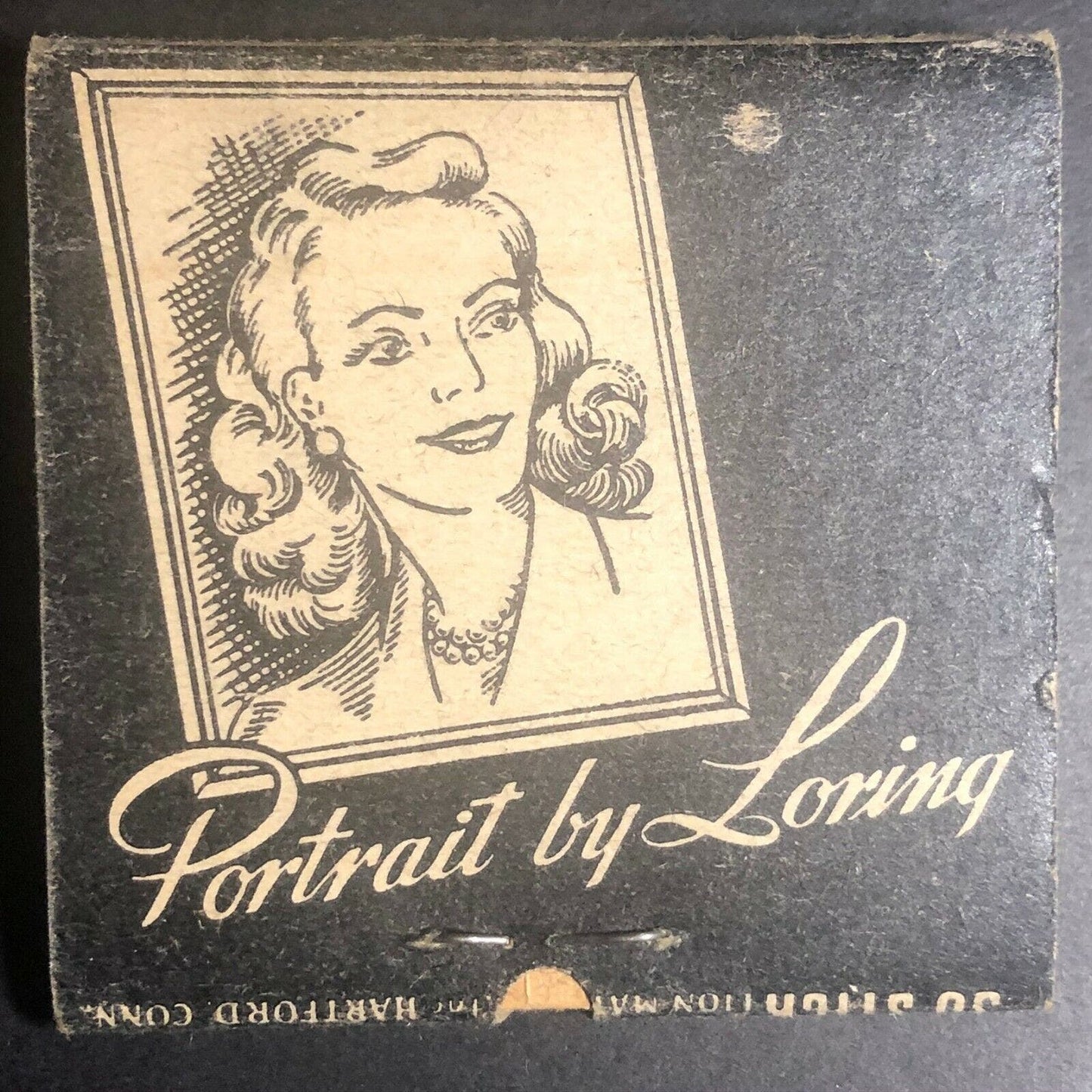 50's-60's Full Matchbook "Loring Studios" Fine Portraits Several CT MA Locations