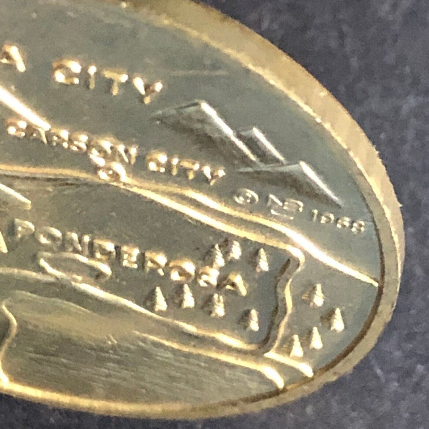Bonanza (TV Show) NBC Ponderosa Carson Virginia City Medal 30mm 1968 VGC Scarce