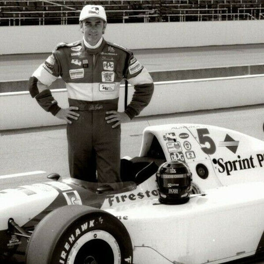 Arie Luyendyk Indy 500 Winner 1997 8 x 10 Glossy B&W Photograph VGC