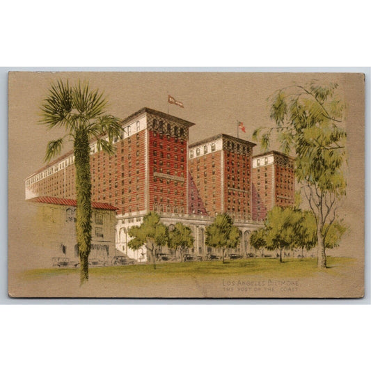 Biltmore Hotel Los Angeles, Cal. Postcard - c1938 NP VGC (Neuner Corp)