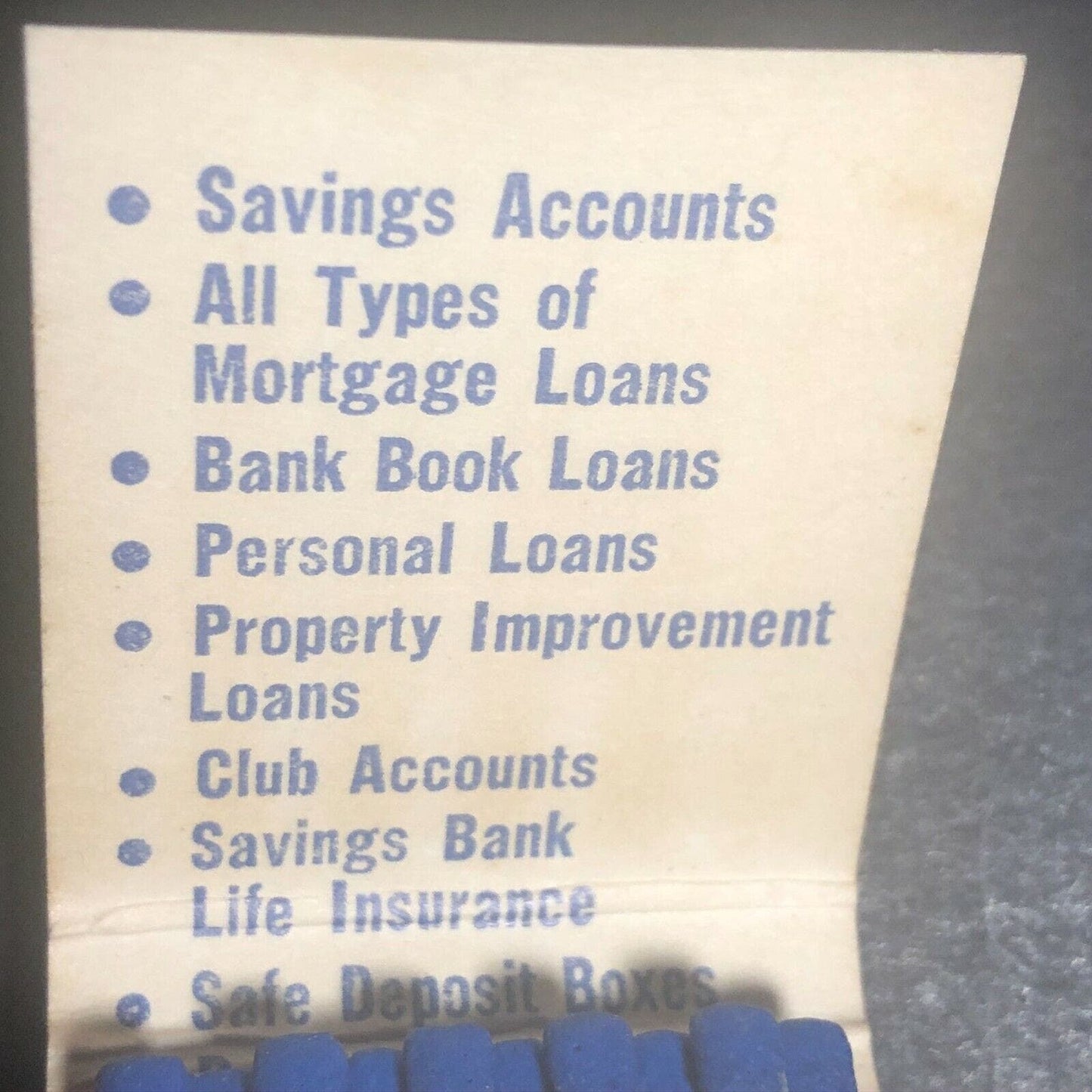1950's-60's Full Matchbook "Farmers and Mechanics Savings Bank" Middletown, CT
