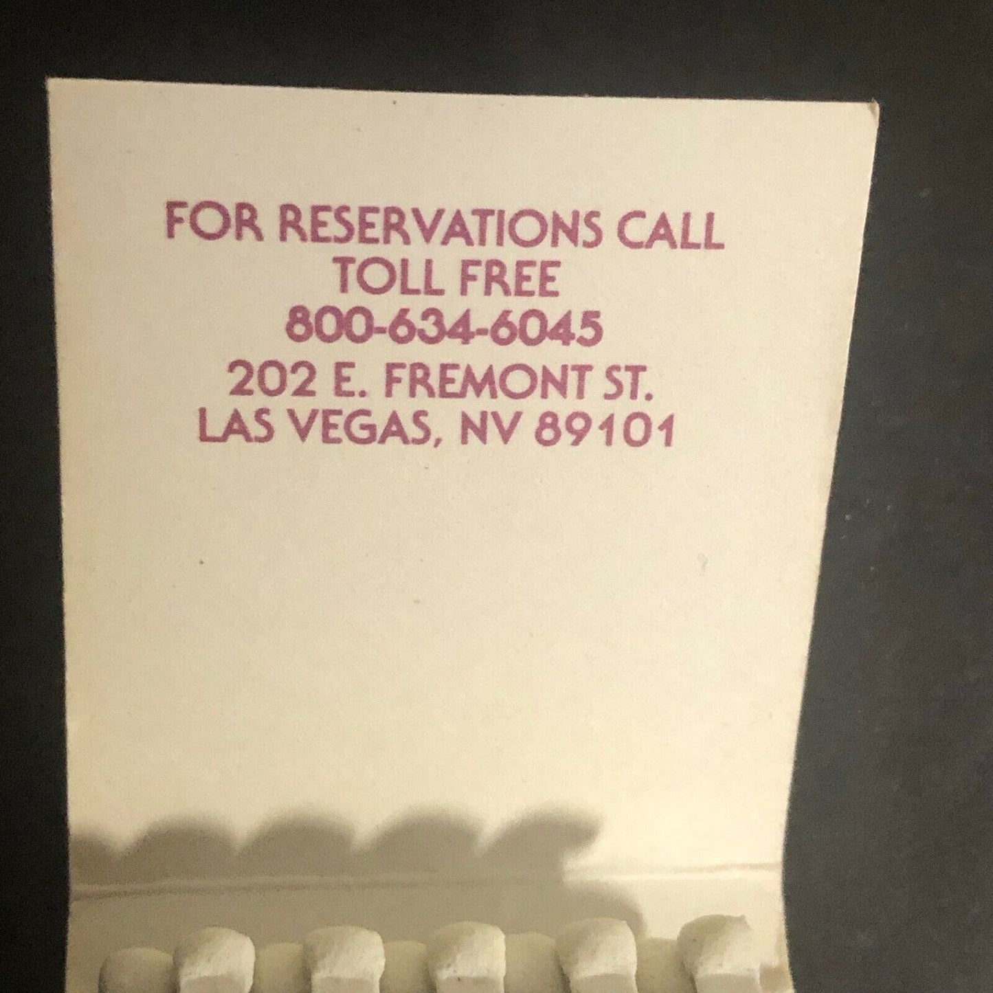 Vintage c1970's Full Matchbook "Four Queens Hotel Casino" Fremont St. Las Vegas
