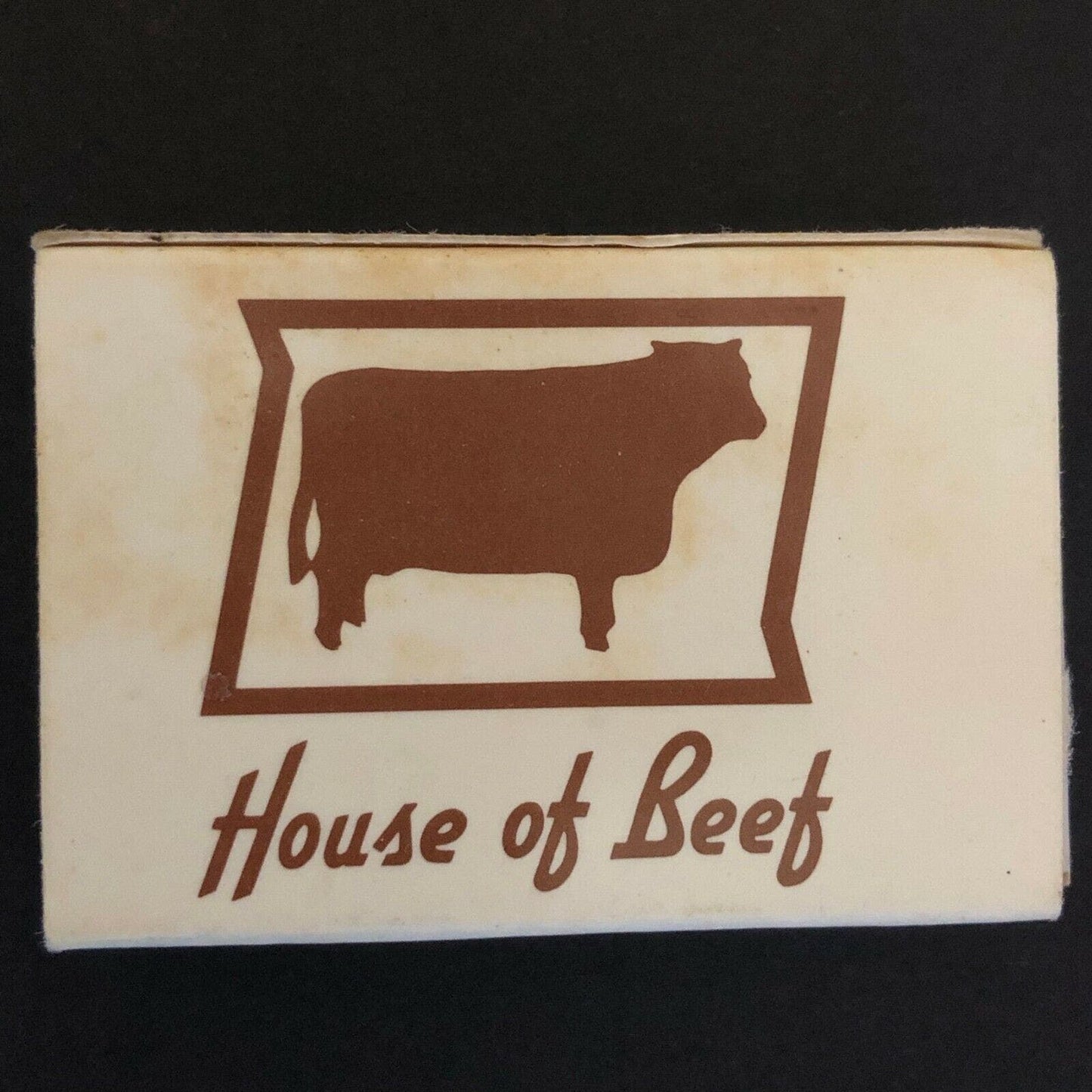 c1980's Wooden Matchboxes Matchbooks House of Beef" Restaurant Orlando