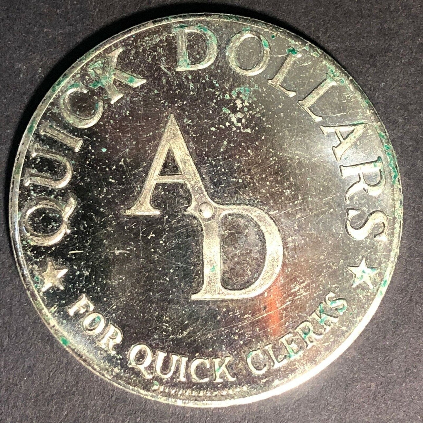 Vintage American Druggist Jackpot "Silver Dollar" Spinner Token 38mm 20gm