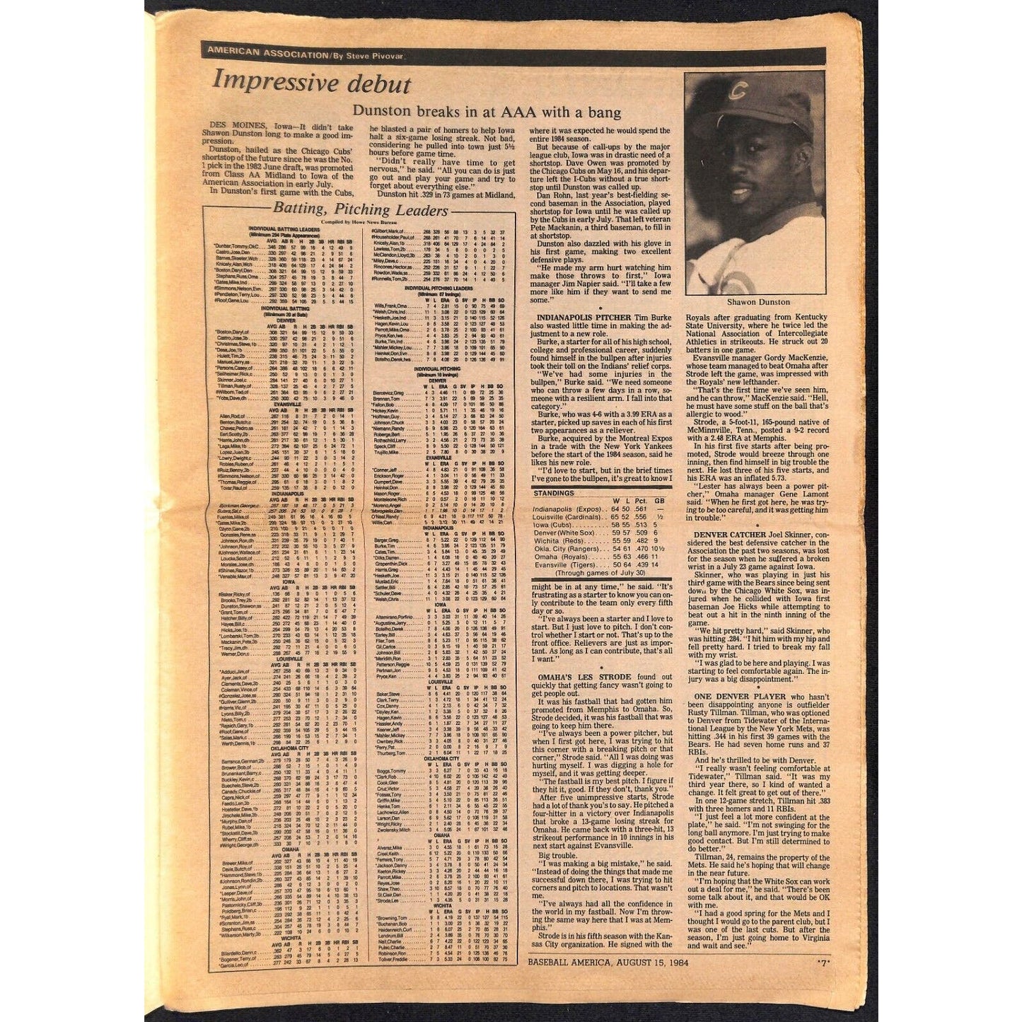 Baseball America 10/15 1985 "Japanese Connection" 32pp VGC