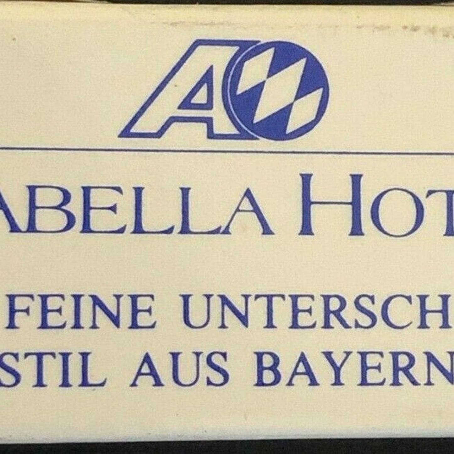 c1970's-80's Wooden Matchbox Matchbook "Arabella Hotels" Deutschland