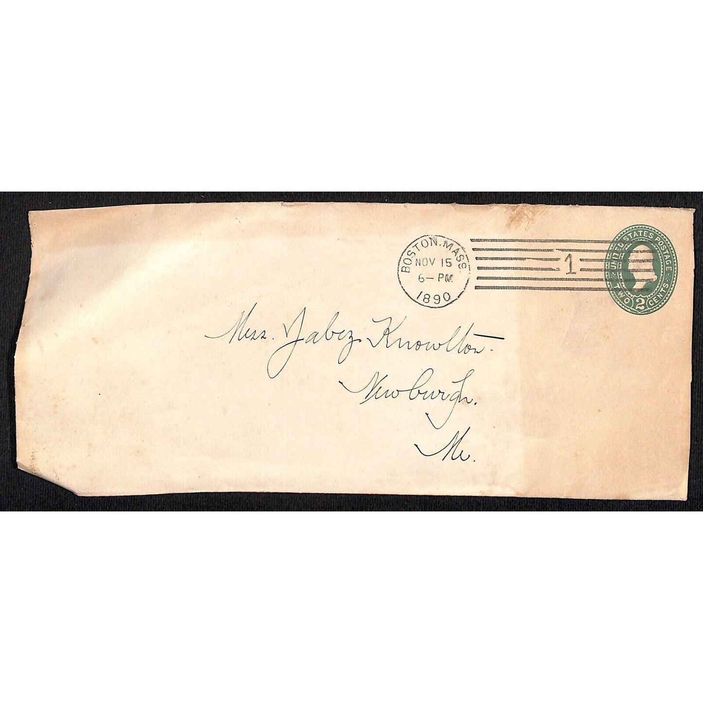 Newburgh, ME 1890 "Knowlton"* Cover